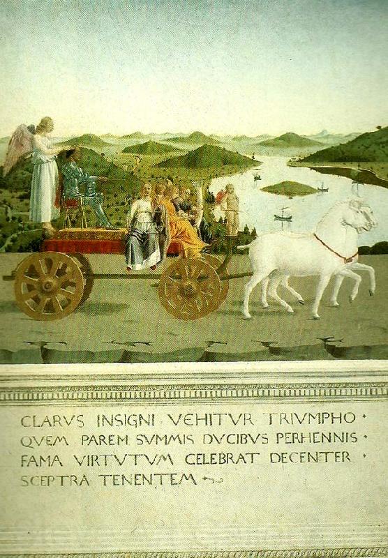 Piero della Francesca the triumph of federico da montefeltro Spain oil painting art